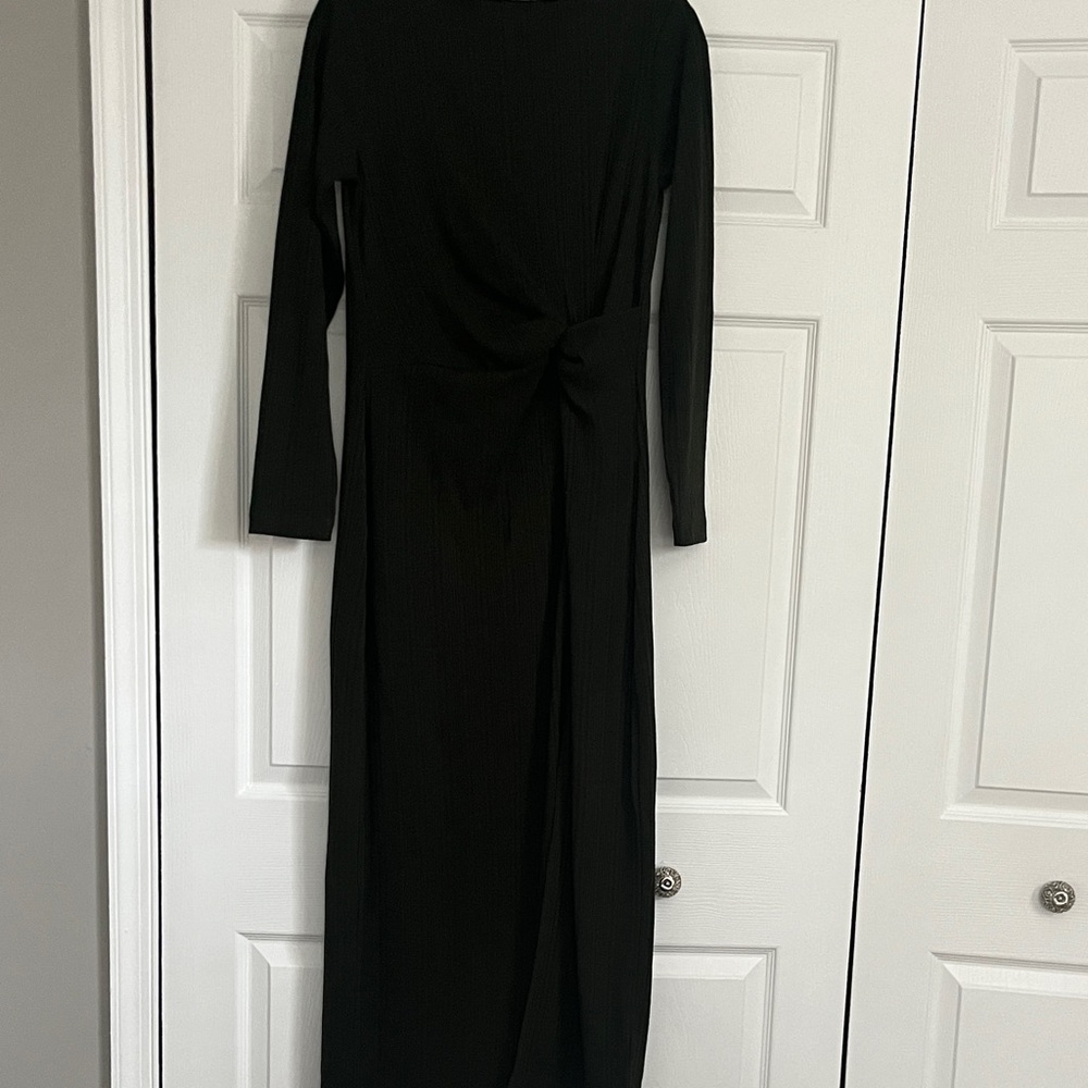 LOFT Black Long Sleeve Dress